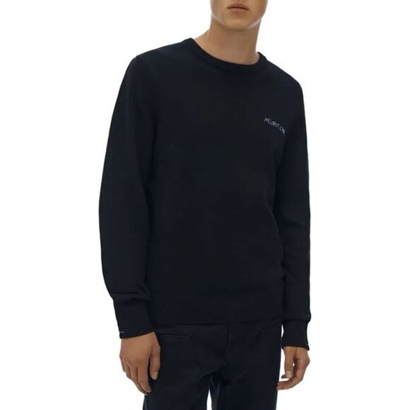 Helmut Lang Cashmere Blend Kurt Crewneck Sweater Black, NWT, Size S - Picture 3 of 13